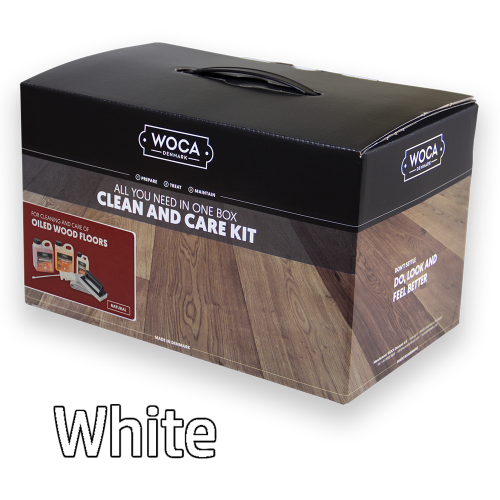 Woca Clean and Care Kit Oiled Wood Floor, Box, White 699963UK-W (DC)